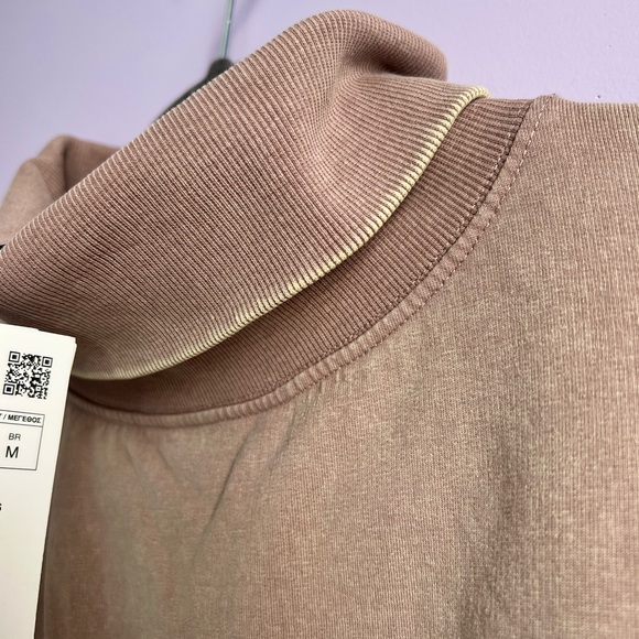 Zara washed ribbed trim sweatshirt - Picture 6 of 8